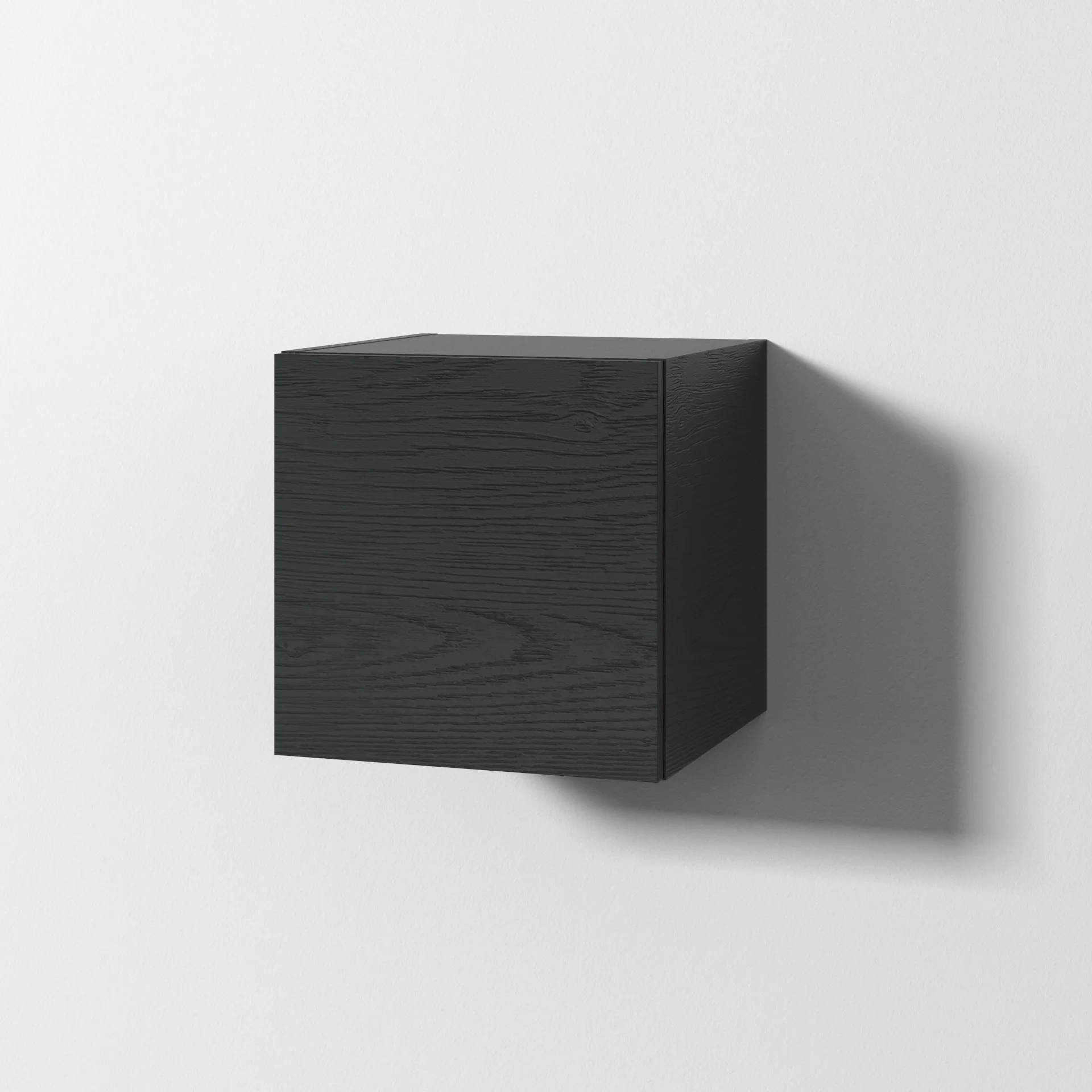 Sanipa Cubes Regalmodul mit Tür, 350x350x346 mm, Black-Oak, 180° drehbar, Push-to-Open, kombinierbar zu allen Sanipa-Badmöbeln Sanipa Cubes Regalmodul mit Tür, 350x350x346 mm, Black-Oak, 180° drehbar, Push-to-Open, kombinierbar zu allen Sanipa-Badmöbeln