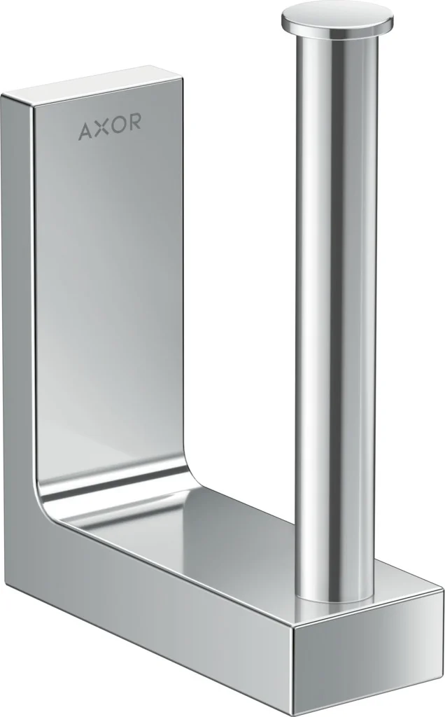 Hansgrohe AXOR Universal Rectangular Toilettenpapierhalter Reserve, Chrom, Wandmontage mit verdeckter Befestigung, Bohrabstand 35 mm, Bohrloch-Durchmesser 6 mm Hansgrohe AXOR Universal Rectangular Toilettenpapierhalter Reserve, Chrom, Wandmontage mit verdeckter Befestigung, Bohrabstand 35 mm, Bohrloch-Durchmesser 6 mm