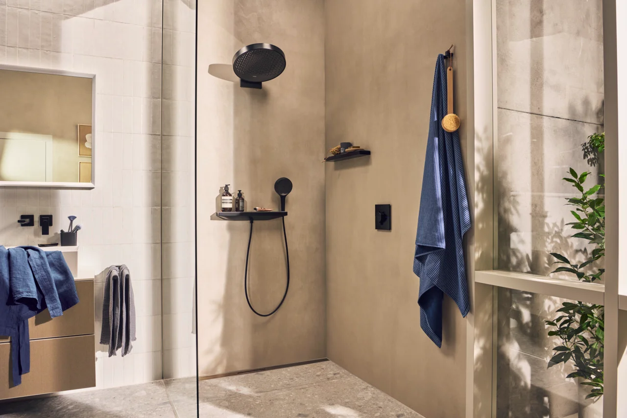 Hansgrohe Metropol Einhebel-Waschtischmischer Unterputz mattschwarz, Ausladung 225 mm, Hebelgriff, Normalstrahl, max. Durchfluss 5 l/min