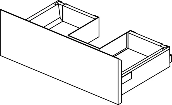 Ideal Standard Connect Air Obere Schublade, Neutral, für WTU 600mm