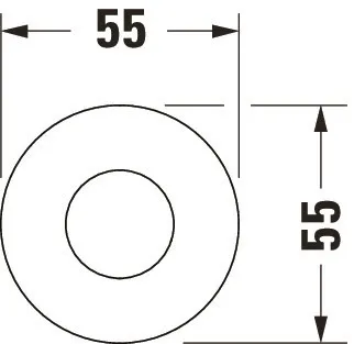 Duravit DU Brausehalter 55x102 Bronze Gebürstet