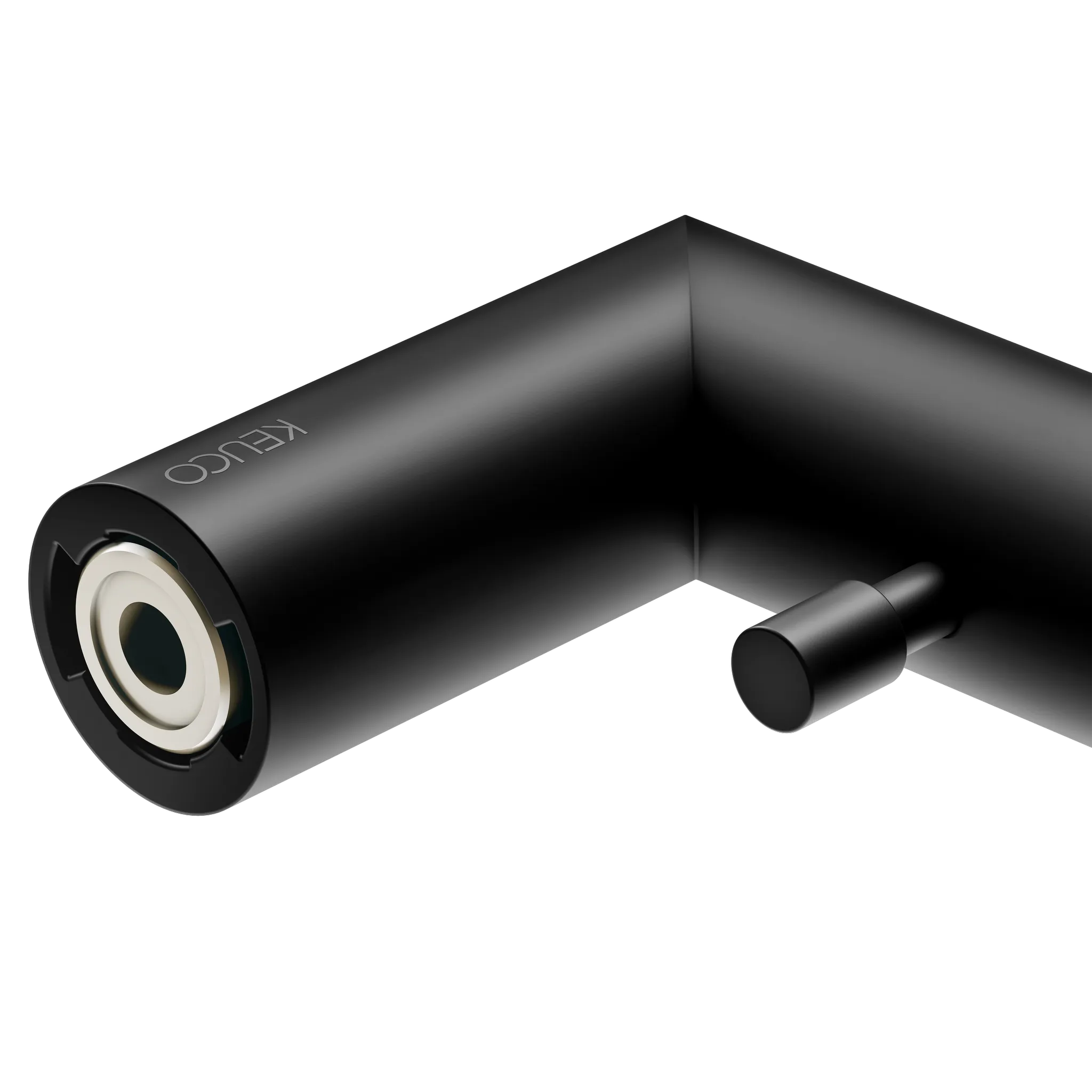 KEUCO REVA Badetuchhalter mit integriertem Haken 600 mm schwarz matt