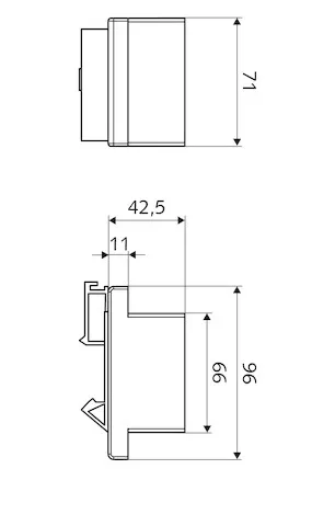 Hutschienen-Netzteil 9 VDC, 100 - 240 VAC, 50 - 60 Hz, Netzteil