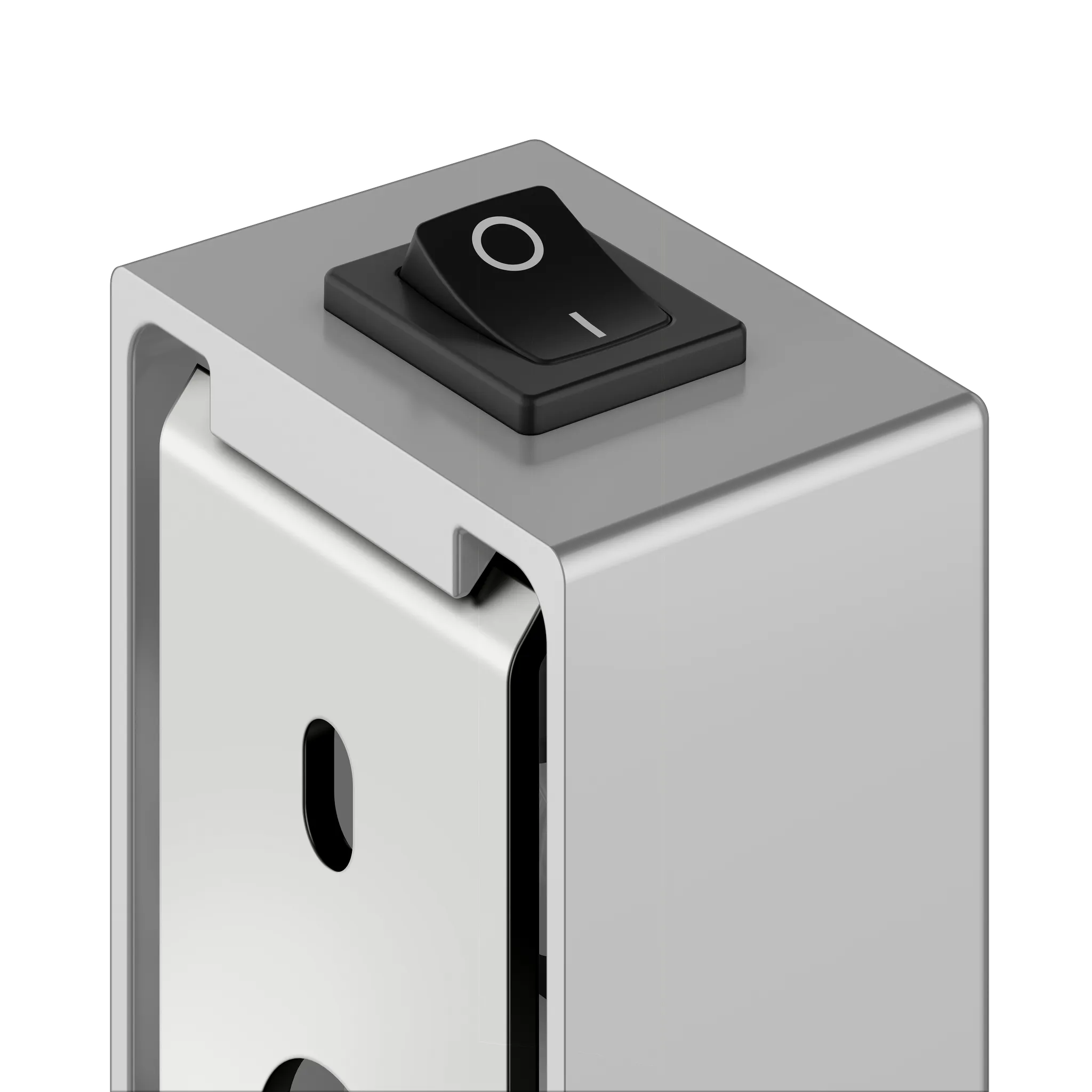 Kosmetikspiegel 17612179004 Kosmetikspiegel iLook_move Wandmodell, rund/beleuchtet mit Wippschalter Aluminium-finish
