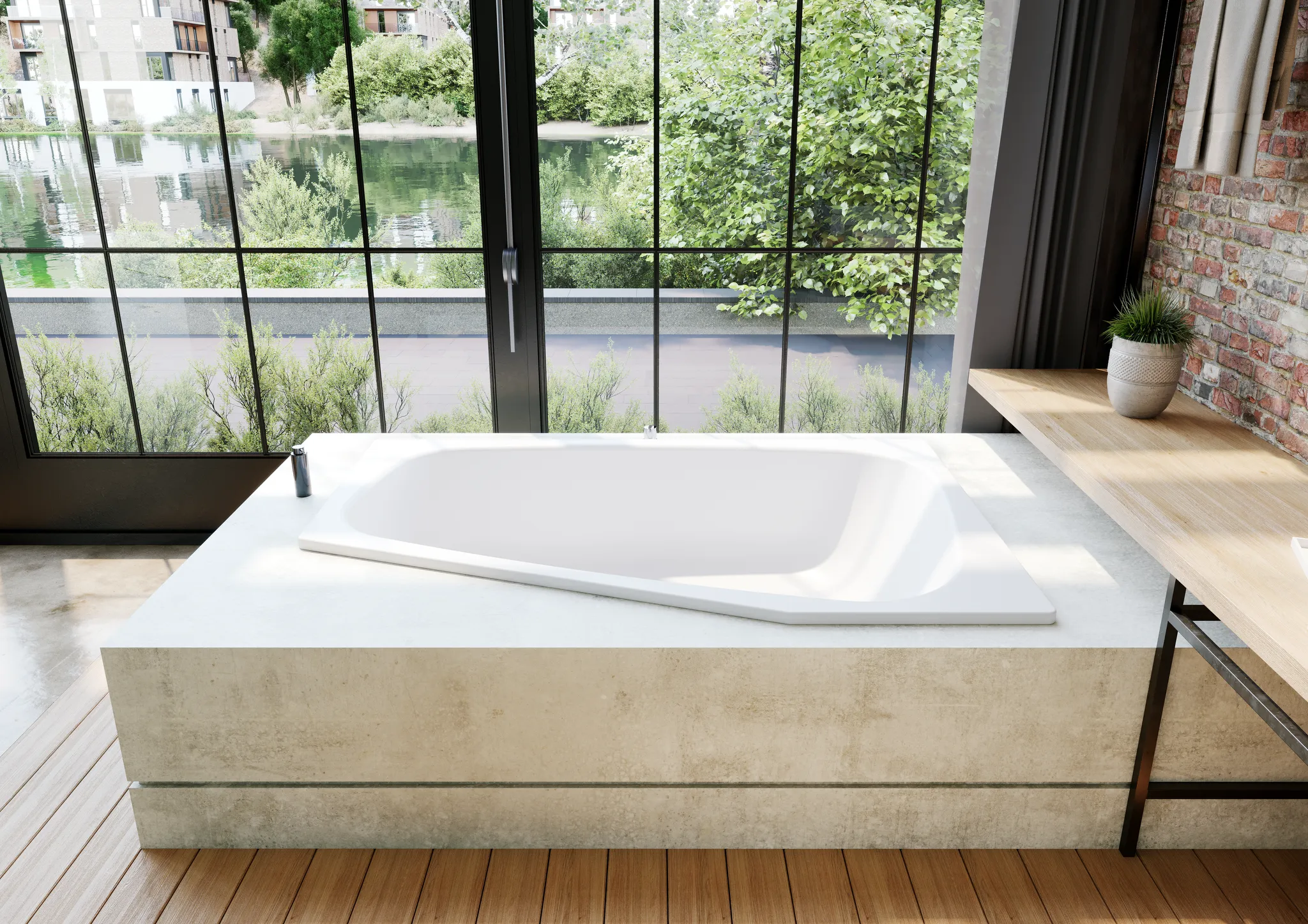 Kaldewei Badewanne „Plaza Duo“ trapez fünfeck 180 × 120 cm, ohne Grifflochbohrungen, links in alpinweiß Kaldewei Badewanne „Plaza Duo“ trapez fünfeck 180 × 120 cm, ohne Grifflochbohrungen, links in alpinweiß