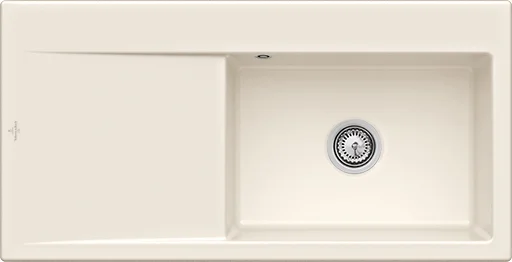 Villeroy & Boch Subway Style 60 Einbauspüle, 1000x510 mm, re, Keramik, Crema CeramicPlus