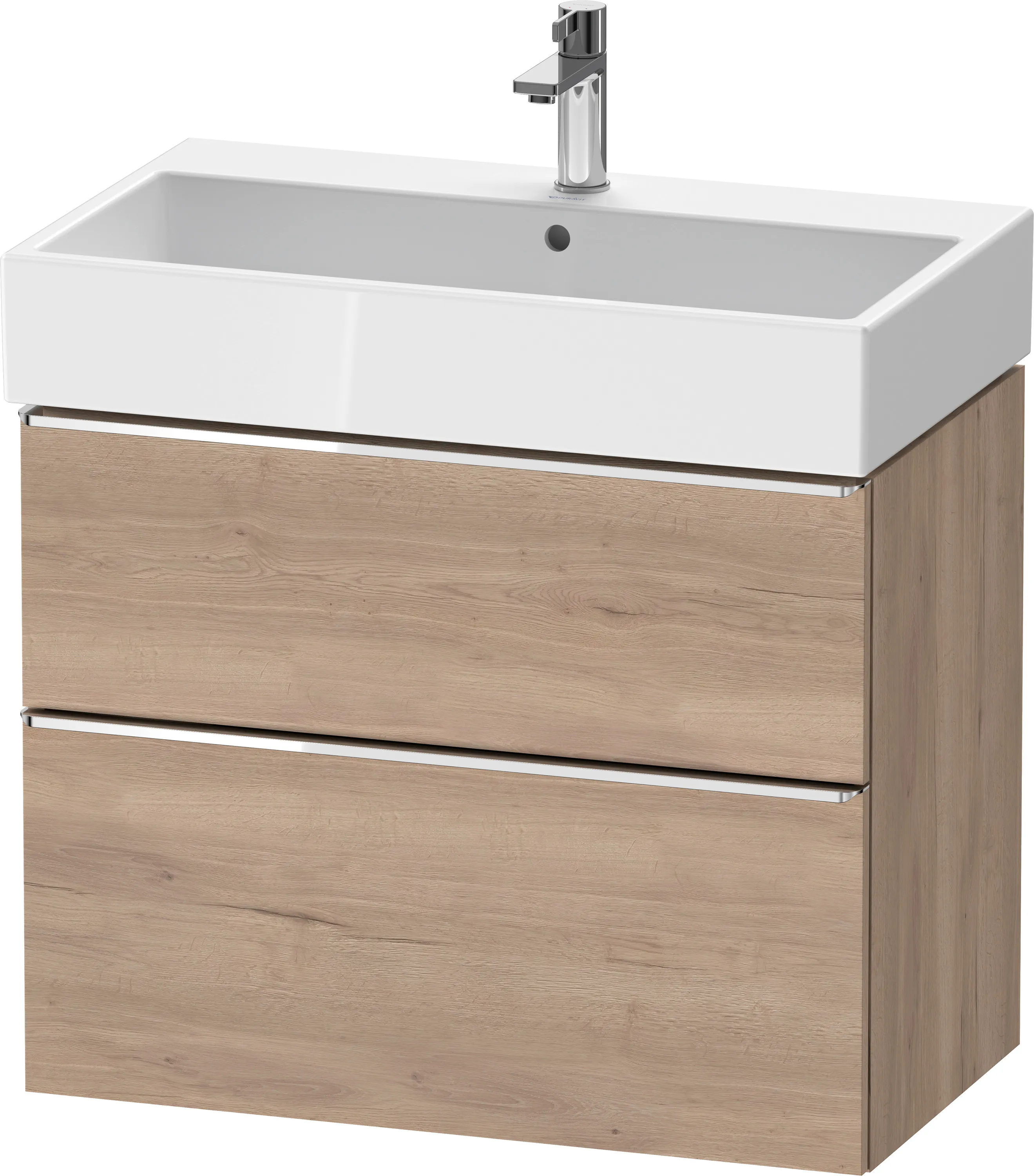 Duravit Waschtischunterschrank wandhängend „D-Neo“ 78,4 × 62,5 × 44,2 cm Eiche Marmoriert