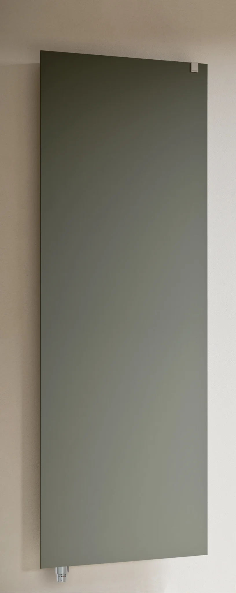BEMM Relax OP Designer-Heizkörper, schwarz satinmatt, inkl. Thermostat, Maße: 1163 x 64 x 517 mm