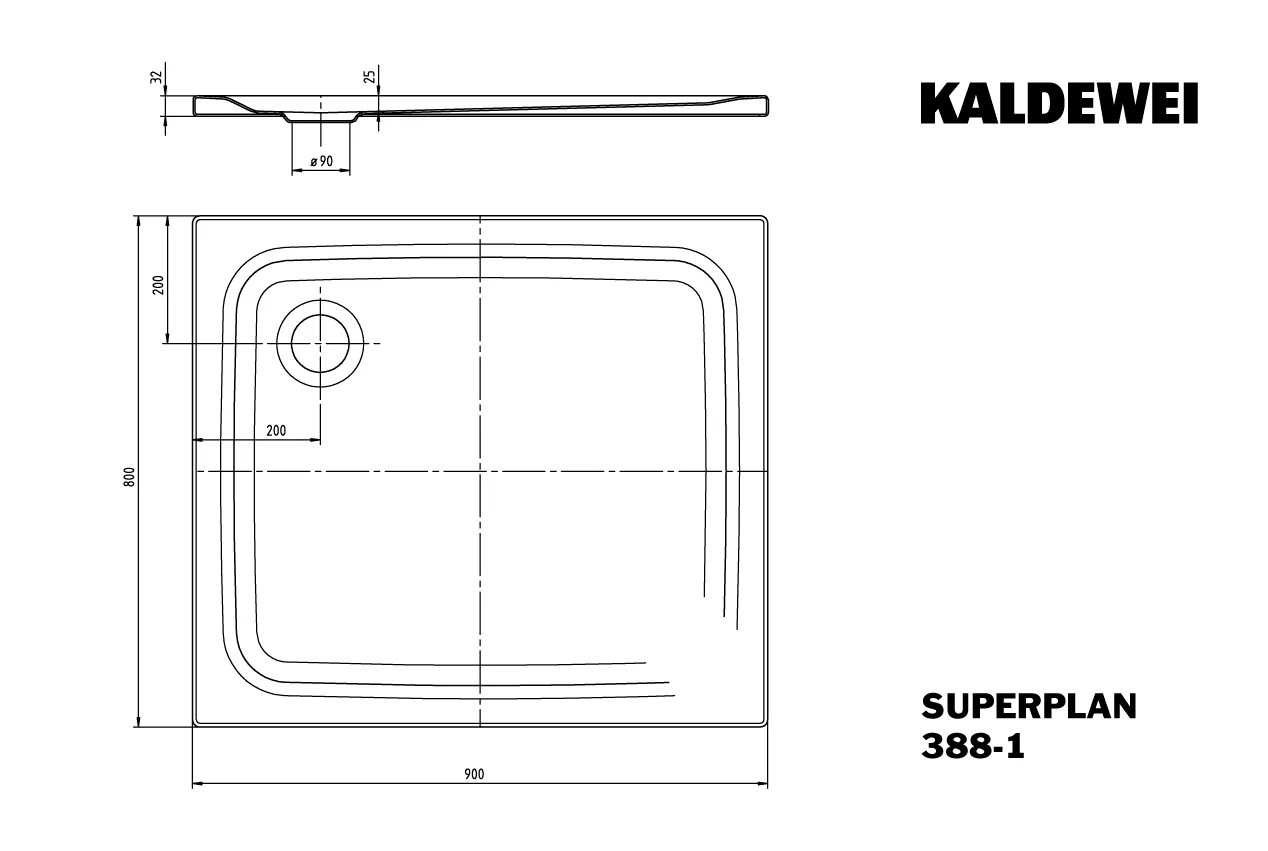 Kaldewei rechteck Duschwanne „Superplan Classic“ 90 × 80 cm ohne Oberflächenbeschichtung, ohne Oberflächenveredelung, in alpinweiß Kaldewei rechteck Duschwanne „Superplan Classic“ 90 × 80 cm ohne Oberflächenbeschichtung, ohne Oberflächenveredelung, in alpinweiß