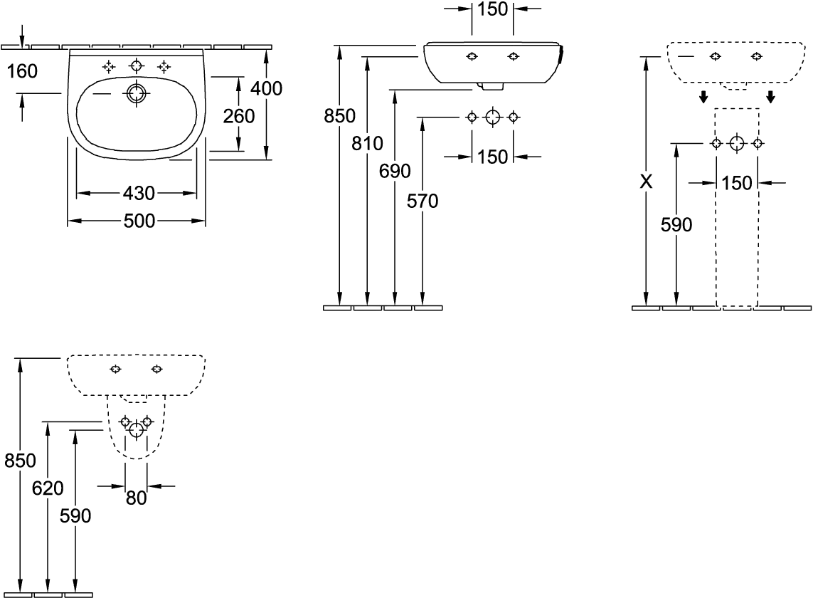 Ablaufhaube O.novo 526700, 210 x 230 x 270 mm, Weiß Alpin Ablaufhaube O.novo 526700, 210 x 230 x 270 mm, Weiß Alpin