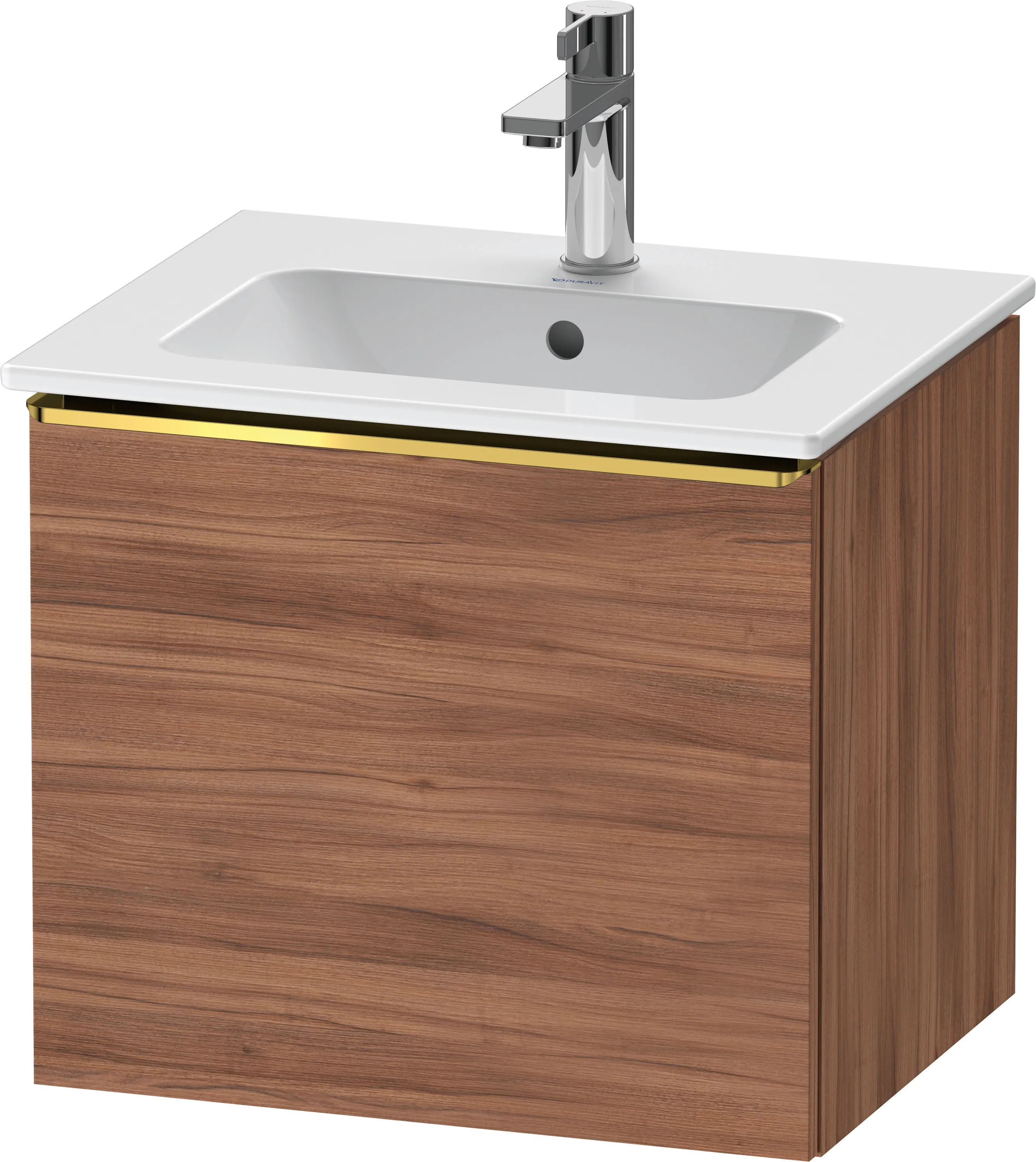 Duravit Waschtischunterschrank wandhängend „D-Neo“ 51 × 44 × 40,2 cm Nussbaum Natur