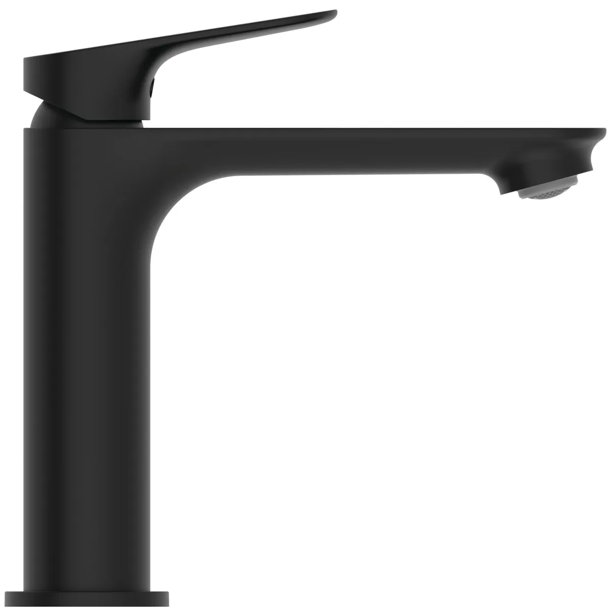 Einhand-Waschtischarmatur „Ceralife O“ Ausladung 135 mm in Silk Black