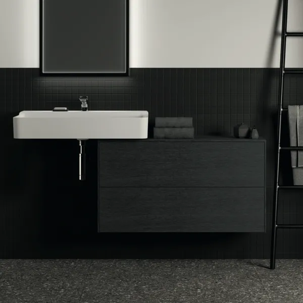 Ideal Standard Waschtischunterschrank „Conca“ 100,2 × 55 × 37,3 cm Eiche geflammt Furnier Ideal Standard Waschtischunterschrank „Conca“ 100,2 × 55 × 37,3 cm Eiche geflammt Furnier