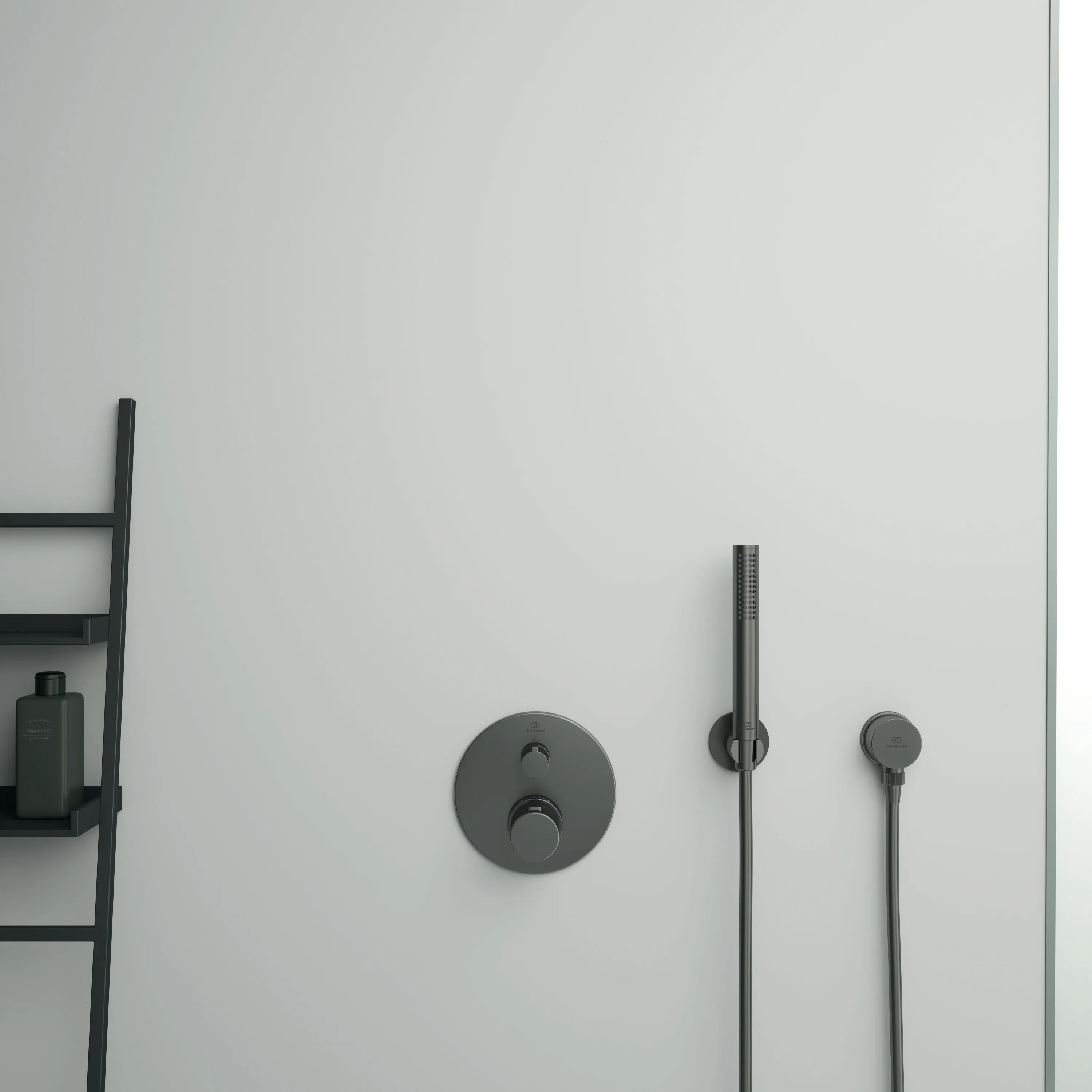 Ideal Standard Idealrain Atelier Wandanschlussbogen BC808A5, Magnetic Grey