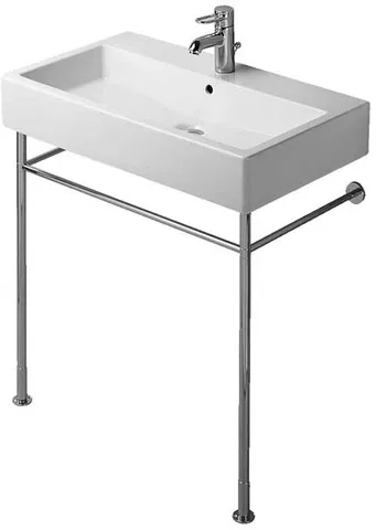 Duravit Vero Metallkonsole Chrom Poliert, höhenverstellbar, 425x725x(715-780) mm, Bodenstehend mit Wandbefestigung Duravit Vero Metallkonsole Chrom Poliert, höhenverstellbar, 425x725x(715-780) mm, Bodenstehend mit Wandbefestigung