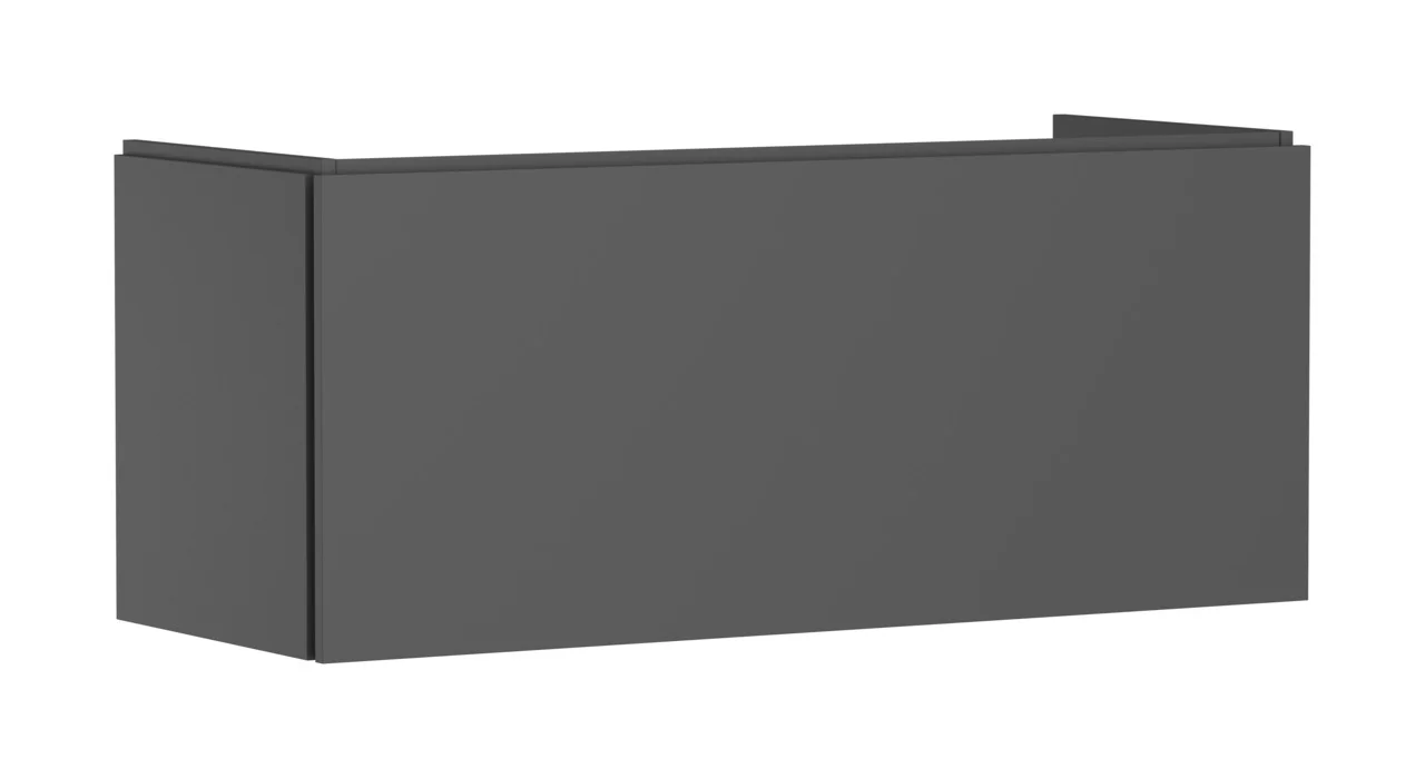 Hansgrohe Waschtischunterschrank Xilesa E, Schiefergrau Matt, 1.180 x 470 mm, 1 Schubkasten, Vollauszug, SoftClose, vormontiert Hansgrohe Waschtischunterschrank Xilesa E, Schiefergrau Matt, 1.180 x 470 mm, 1 Schubkasten, Vollauszug, SoftClose, vormontiert
