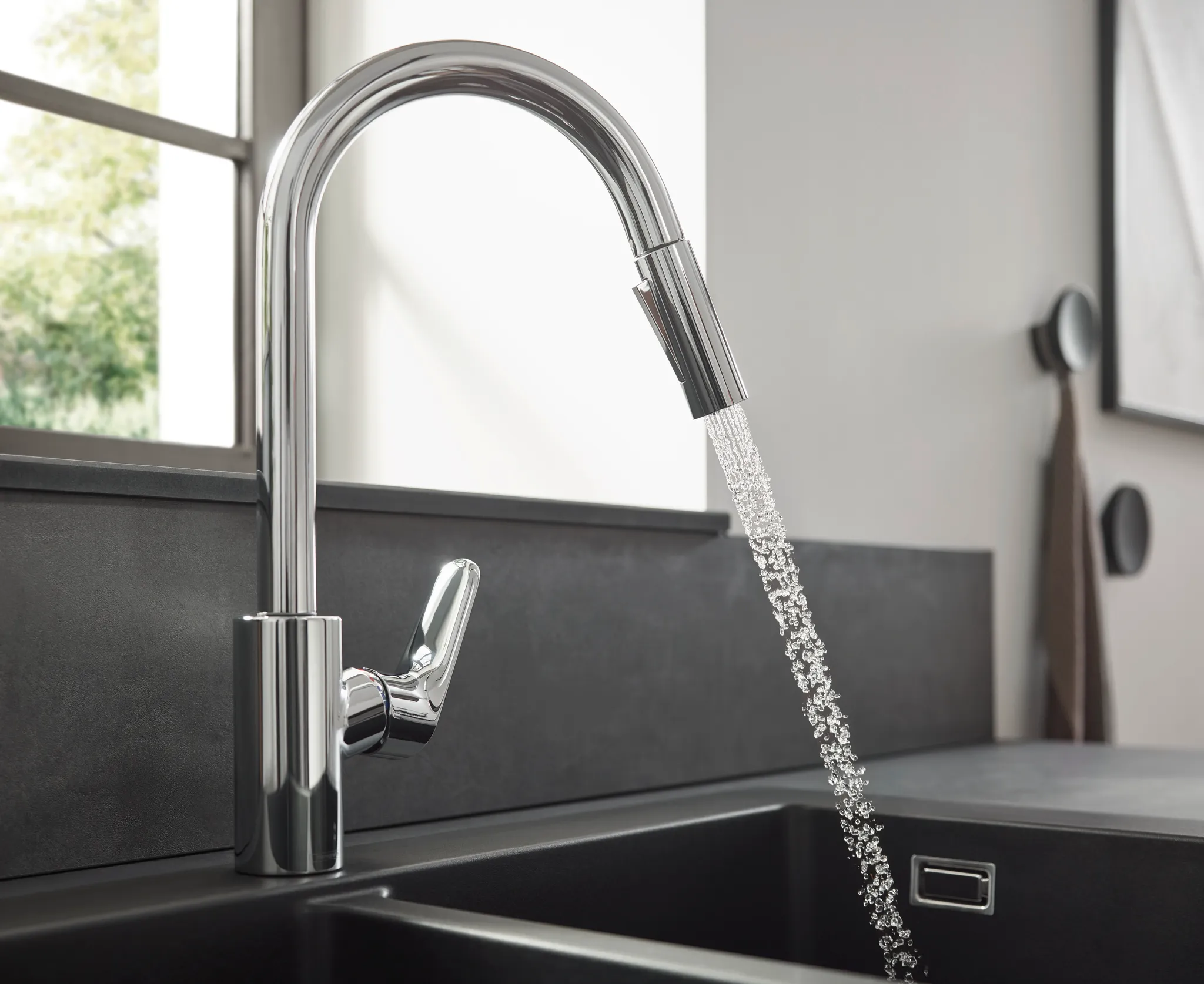 Hansgrohe Focus M41 Einhebel-Küchenmischer 240, Ausziehbrause 2jet Chrom Hansgrohe Focus M41 Einhebel-Küchenmischer 240, Ausziehbrause 2jet Chrom