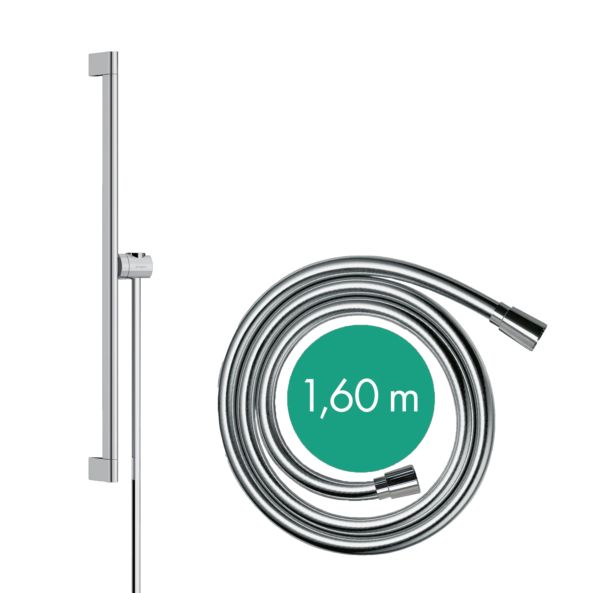 Unica Brausestange S Puro 65 cm mit Easy Slide Handbrausehalter und Isiflex Brauseschlauch 160 cm Chrom Unica Brausestange S Puro 65 cm mit Easy Slide Handbrausehalter und Isiflex Brauseschlauch 160 cm Chrom