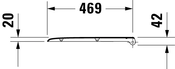 Duravit WC-Sitz „D-Code“ Vital 36,1 × 48,5 × 4,3 cm in, Scharniere Edelstahl Duravit WC-Sitz „D-Code“ Vital 36,1 × 48,5 × 4,3 cm in, Scharniere Edelstahl