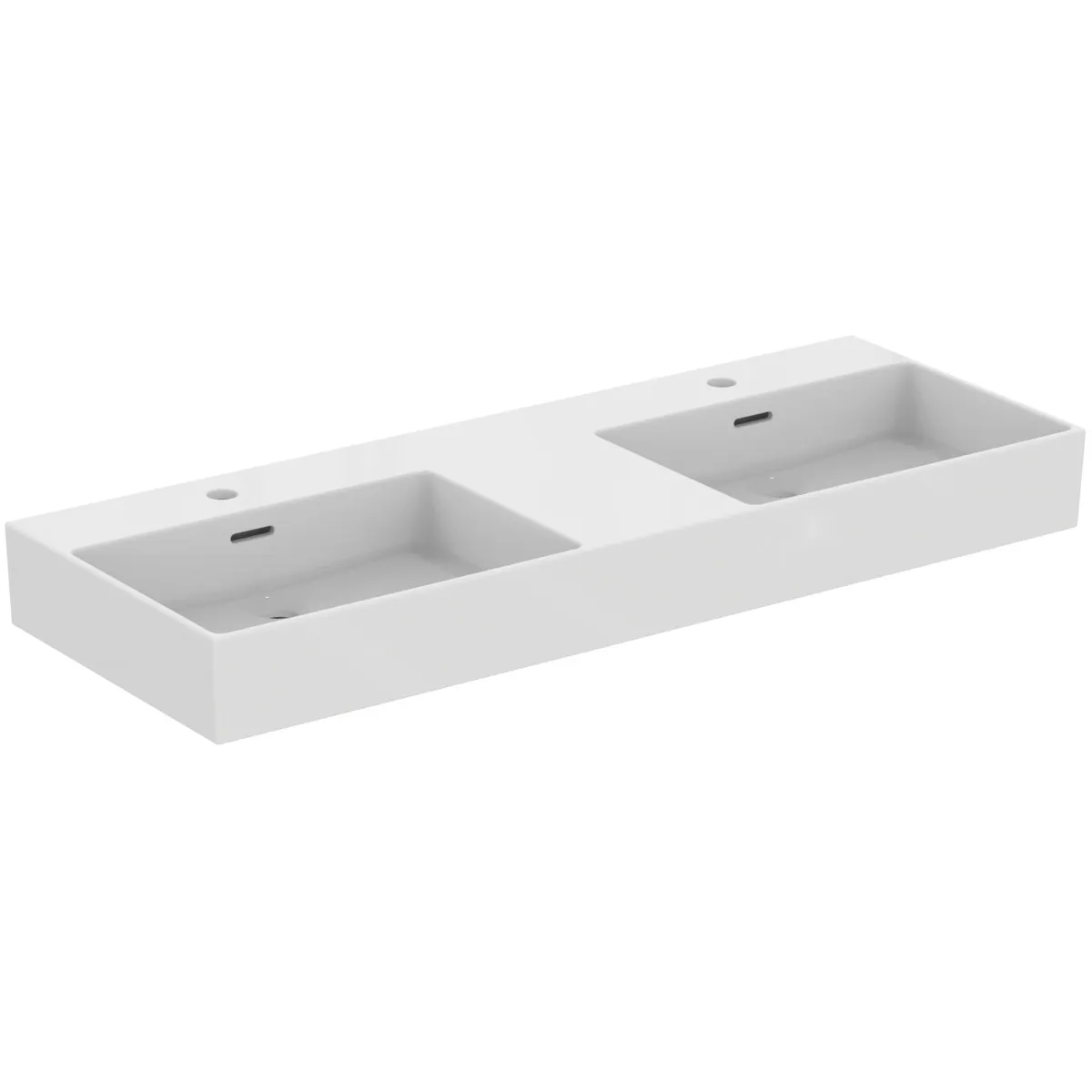 Waschbecken „Extra“ 120 × 45 × 15 cm, Hahnlochposition mittig in Weiß Waschbecken „Extra“ 120 × 45 × 15 cm, Hahnlochposition mittig in Weiß