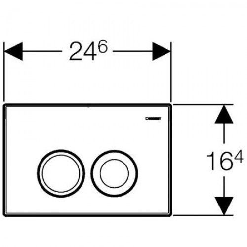Set Tiefspül-WC mit Geberit Element und Geberit Betätigungsplatte inkl. WC-Sitz und Schallschutz „Delta25“ Set Tiefspül-WC mit Geberit Element und Geberit Betätigungsplatte inkl. WC-Sitz und Schallschutz „Delta25“
