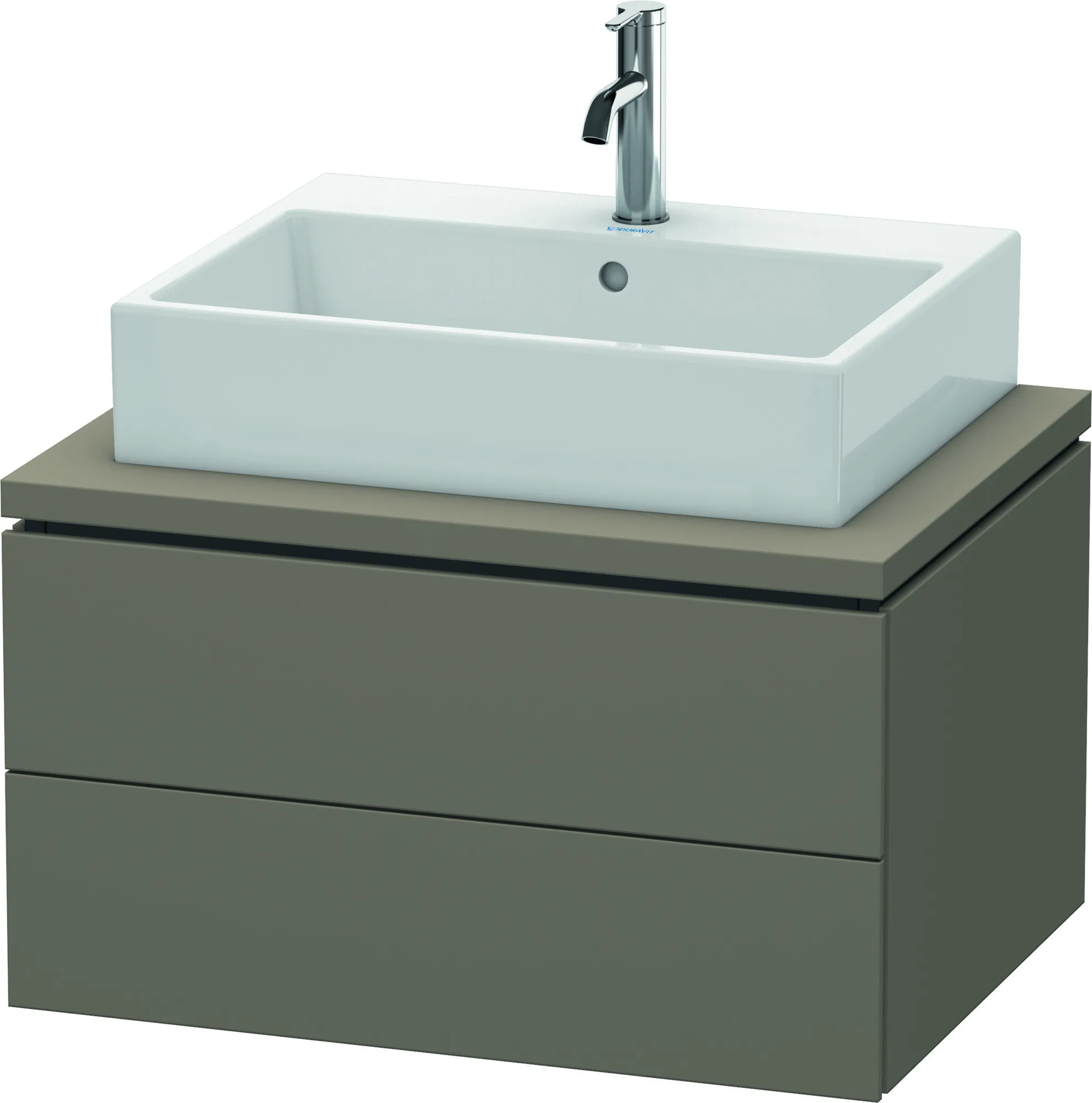 Duravit Waschtischunterschrank wandhängend „L-Cube“ 72 × 40 × 54,7 cm Flannel Grey Seidenmatt Duravit Waschtischunterschrank wandhängend „L-Cube“ 72 × 40 × 54,7 cm Flannel Grey Seidenmatt