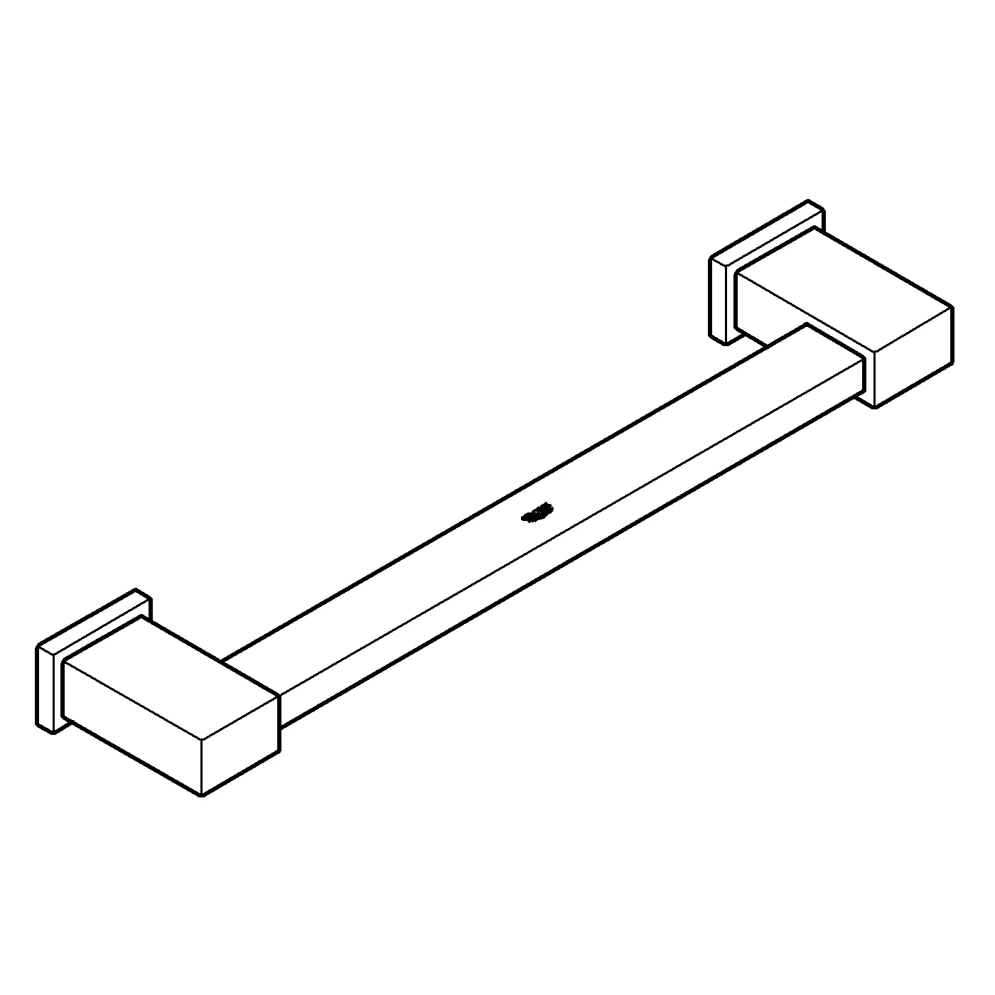 Wannengriff Essentials Cube 40514_1, 392 mm Wannengriff Essentials Cube 40514_1, 392 mm