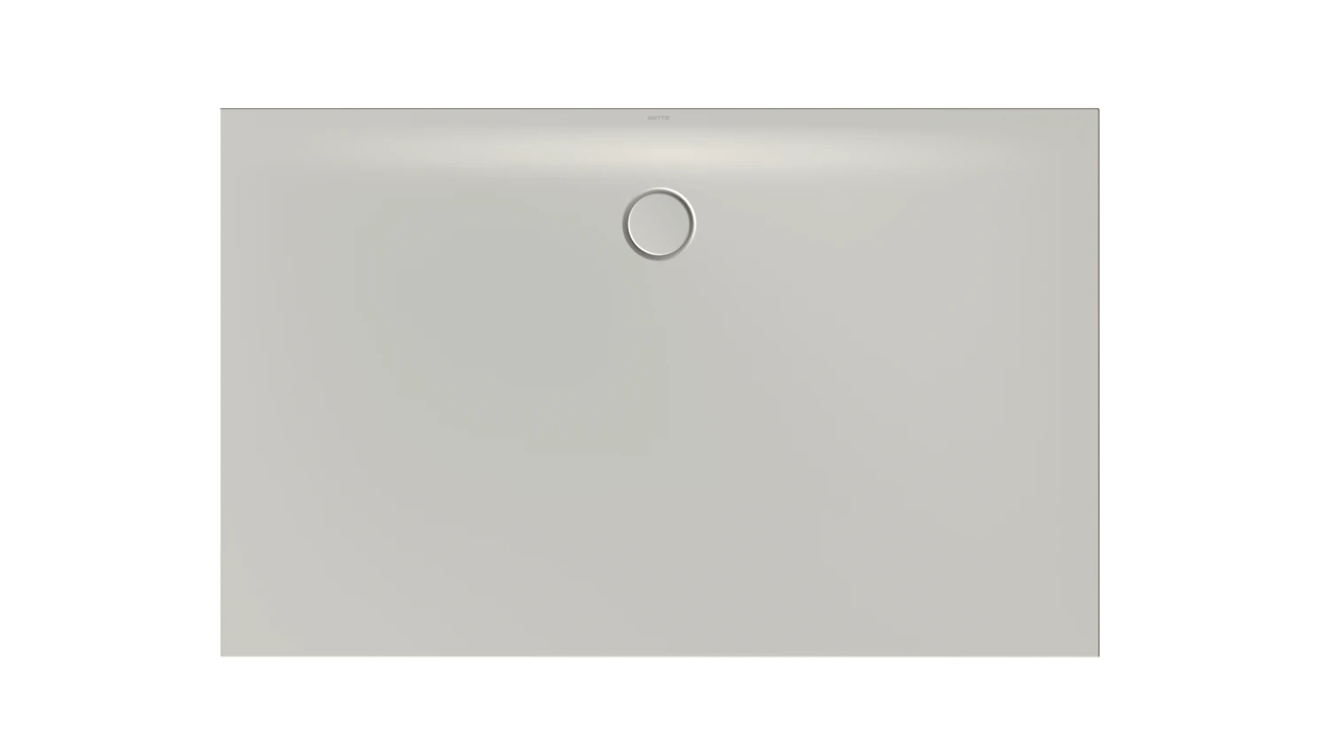 Bette rechteck Duschwanne „BetteFloor Side“ 1600 × 1000 mm mit BetteAntirutsch Pro, ohne Oberflächenveredelung, ohne Wannenträger, in Silver