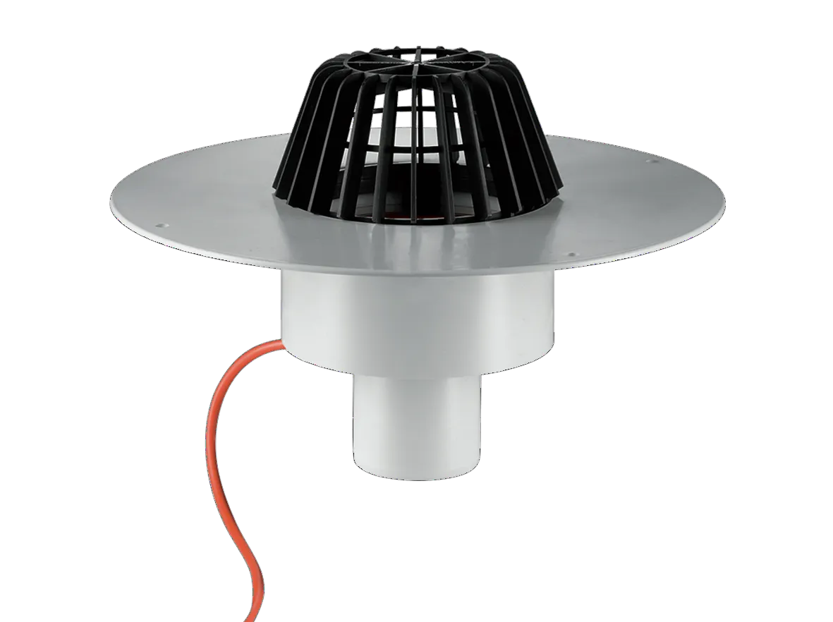 Dachablauf 62 H PVC, beheizt, DN 70 Dachablauf 62 H PVC, beheizt, DN 70