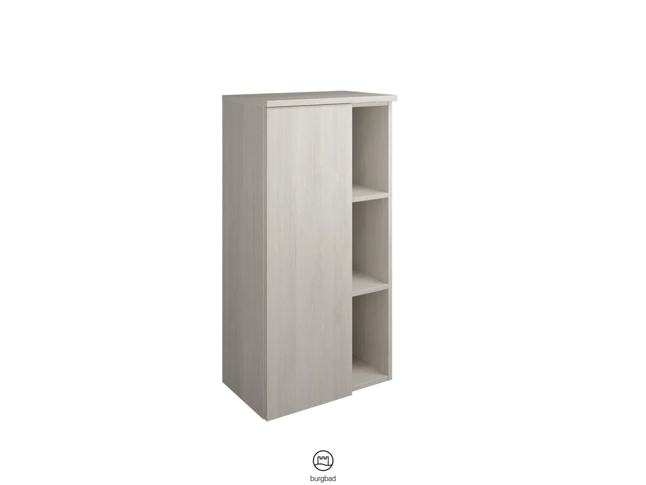 burgbad Hochschrank „Orell“ 540 × 980 × 360 mm in Tectona Dekor Zimt