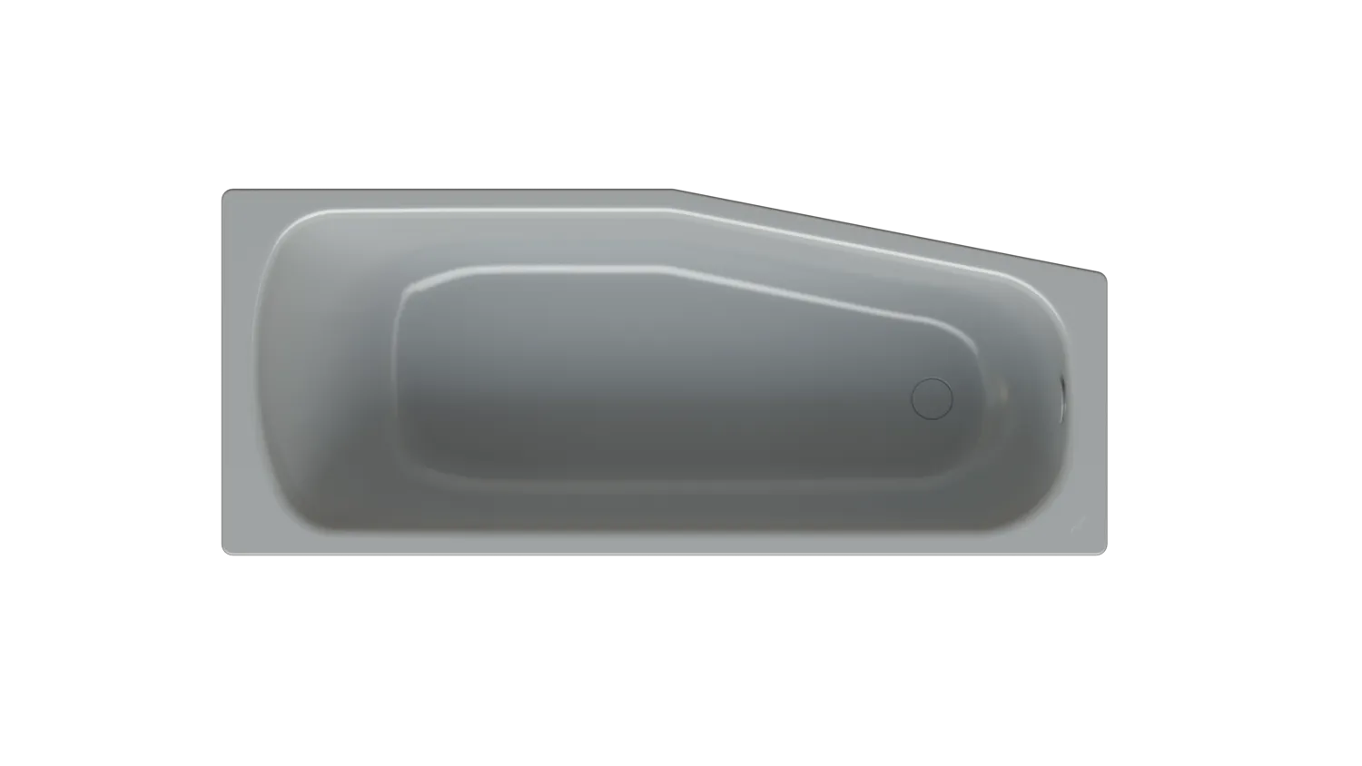 Bette Bambino Quartz - Raumspar-Badewanne, 1-Sitzer, 1570 x 650 mm, links, glasierter Titan-Stahl, 30 mm Randhöhe Bette Bambino Quartz - Raumspar-Badewanne, 1-Sitzer, 1570 x 650 mm, links, glasierter Titan-Stahl, 30 mm Randhöhe