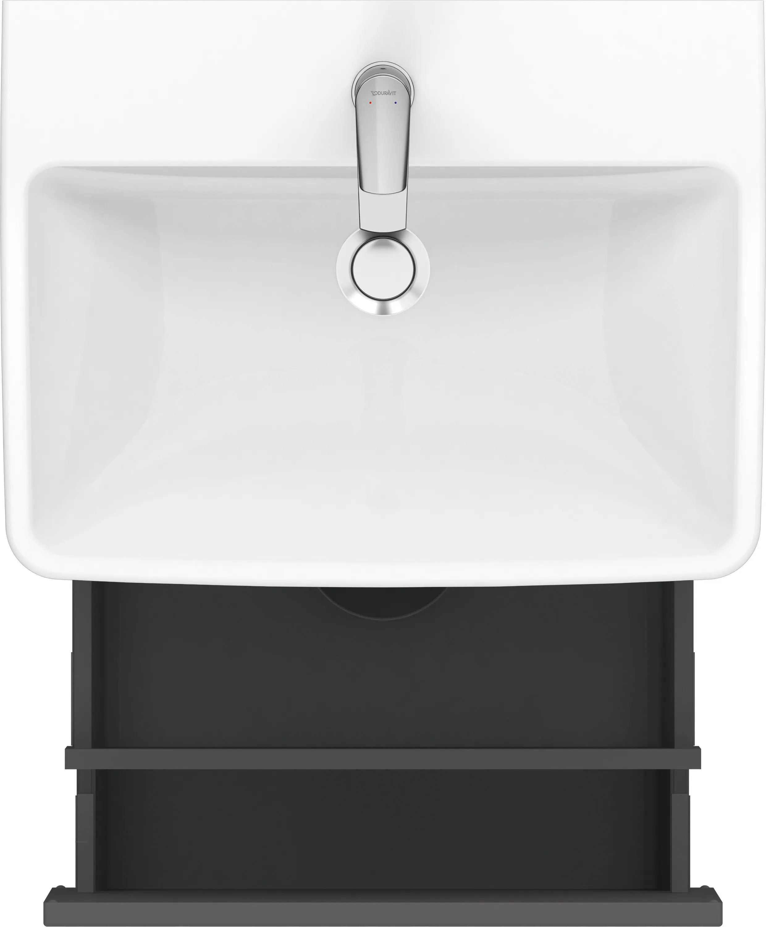 Duravit Waschtischunterschrank wandhängend „No.1“ 54 × 47,8 × 42,6 cm in Graphit Matt Duravit Waschtischunterschrank wandhängend „No.1“ 54 × 47,8 × 42,6 cm in Graphit Matt