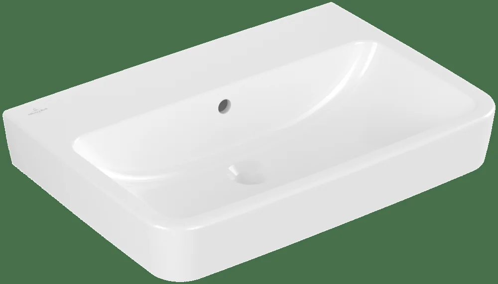 Villeroy & Boch O.novo Waschbecken 650x460mm Eckig Weiß Alpin