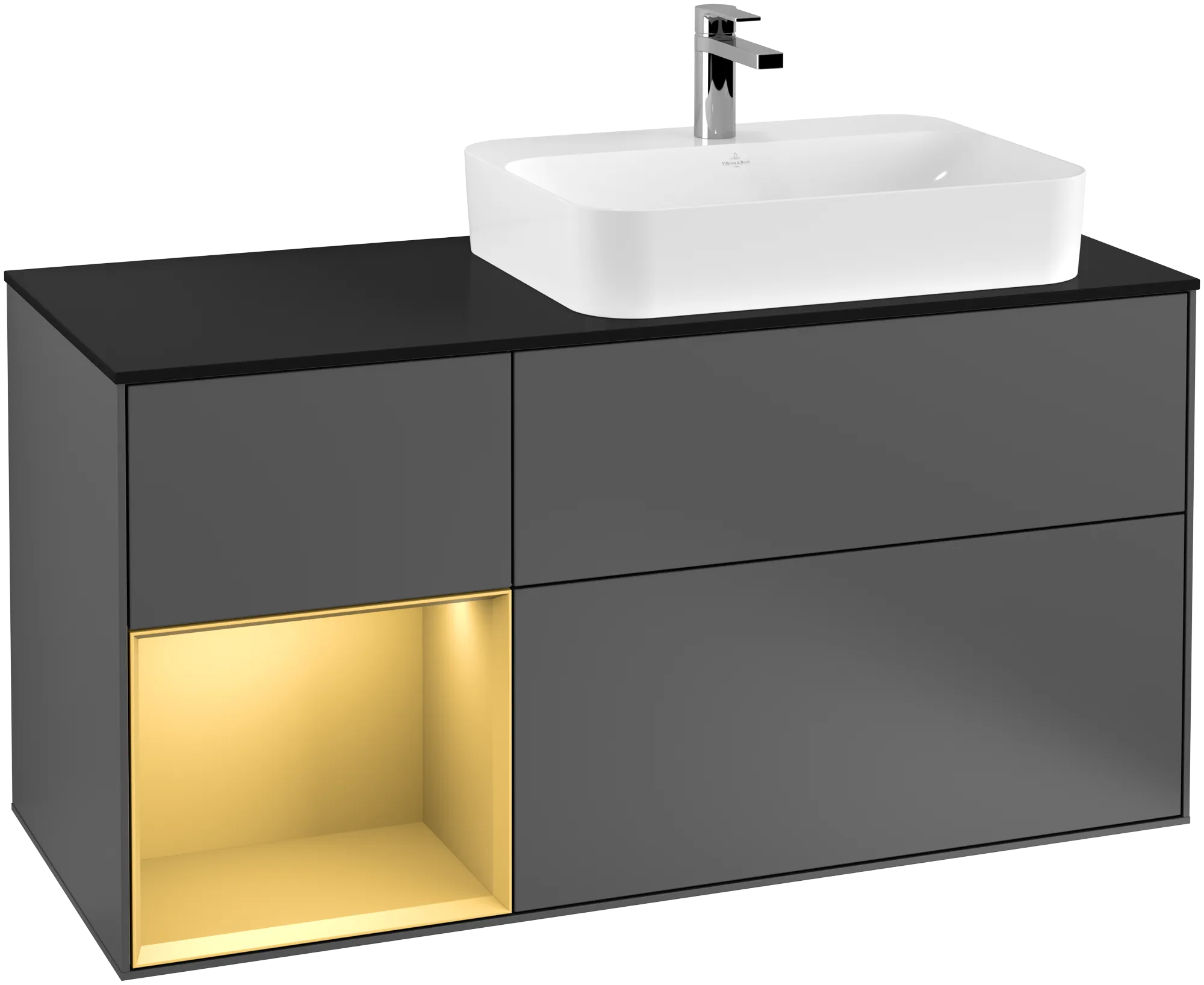 Villeroy & Boch Finion Waschbeckenunterschrank G39 1200x603x501mm anthrazit