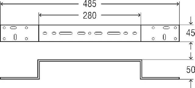 Viega „Sanfix“ Montageschiene für Wandscheibe verzinkt Viega „Sanfix“ Montageschiene für Wandscheibe verzinkt