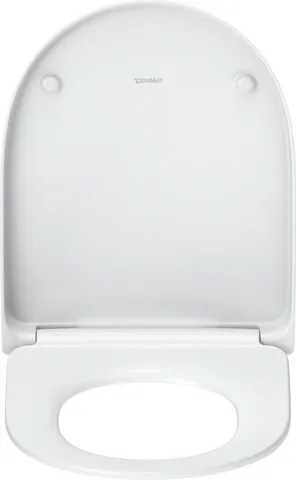 Duravit Univ.WC-Sitz D-shaped Tief 438mm Ülap Absenkaut. abnehmb. Scharn. Edelst. We