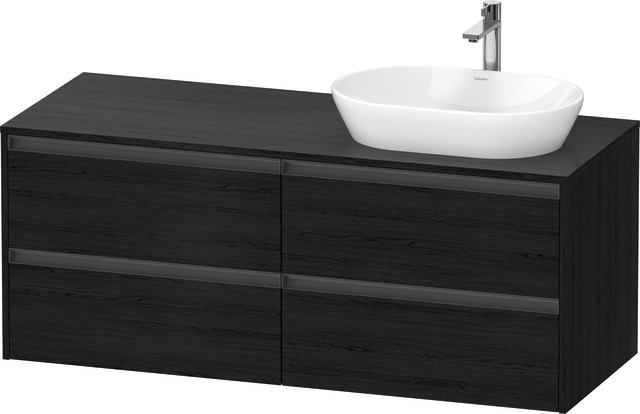 Duravit Waschtischunterschrank wandhängend „Ketho.2“ 140 × 56,8 × 55 cm