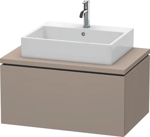 Duravit Waschtischunterschrank wandhängend „L-Cube“ 82 × 40 × 54,7 cm Basalt Matt
