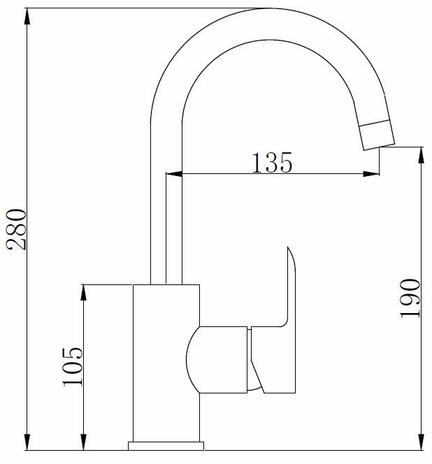 Waschtisch-Einhandbatterie AqvaBasic IV - seitlicher Hebel - Klick-Klack-Ablaufgarnitur 1"1/4 - Kartusche mit keramischen Dichtscheiben - Heißwassersperre - Wassermengendurchflussregulierung - flexible Druckschläuche 3/8", DVGW W270 - chrom