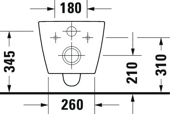 Wand-Tiefspül-WC „ME by Starck“ 37 × 36 × 54 cm, Befestigung sichtbar Wand-Tiefspül-WC „ME by Starck“ 37 × 36 × 54 cm, Befestigung sichtbar