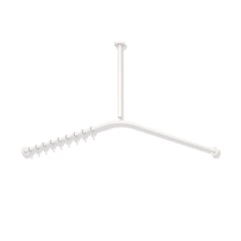 VH-Stange, d:25, A1/A2=787, 16 Ringe, plvb weiß tiefmatt VH-Stange, d:25, A1/A2=787, 16 Ringe, plvb weiß tiefmatt