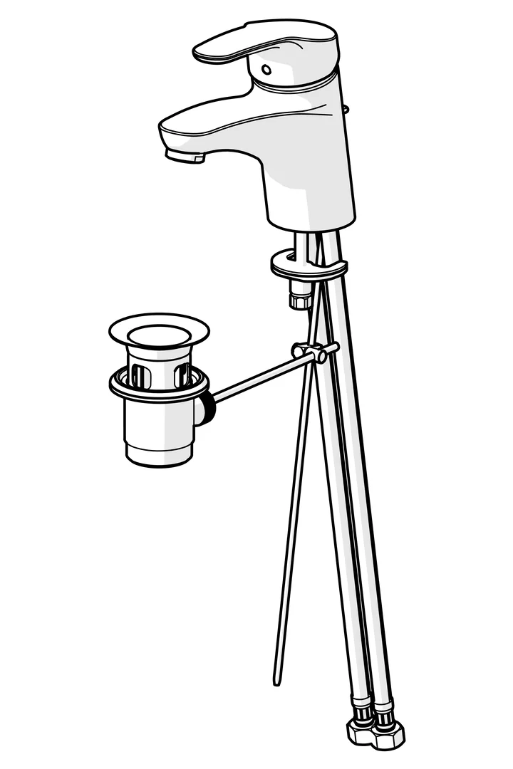HansaMIX Waschtischarmatur Hansamix neu Einhebelmischer Chrom