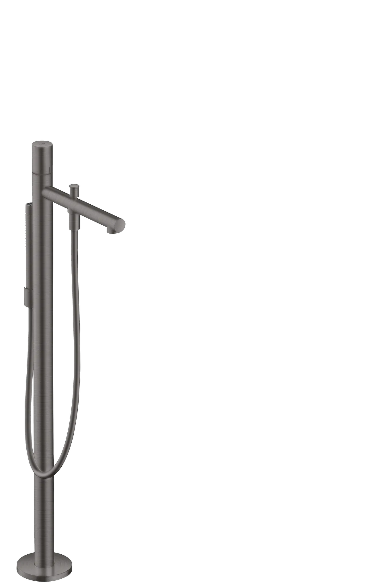 Hansgrohe AXOR Uno Einhebel-Wannenmischer bodenstehend mit Zerogriff, Brushed Black Chrome, Ausladung 244 mm Hansgrohe AXOR Uno Einhebel-Wannenmischer bodenstehend mit Zerogriff, Brushed Black Chrome, Ausladung 244 mm
