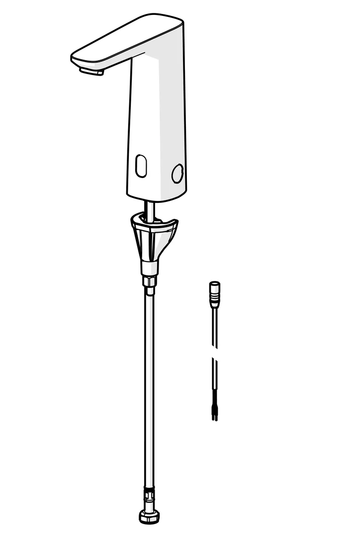 HansaELECTRA Waschtischbatterie 3V Bluetooth HansaELECTRA 9301 Chrom