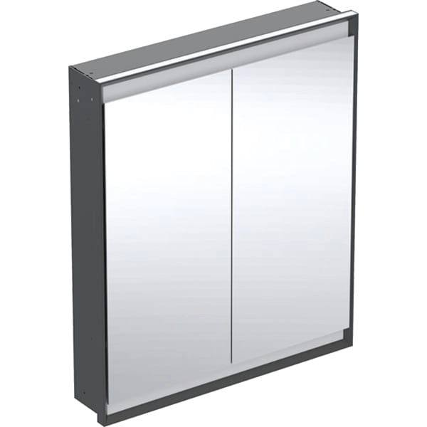 Geberit Spiegelschrank „ONE“ in schwarz matt / Aluminium pulverbeschichtet,