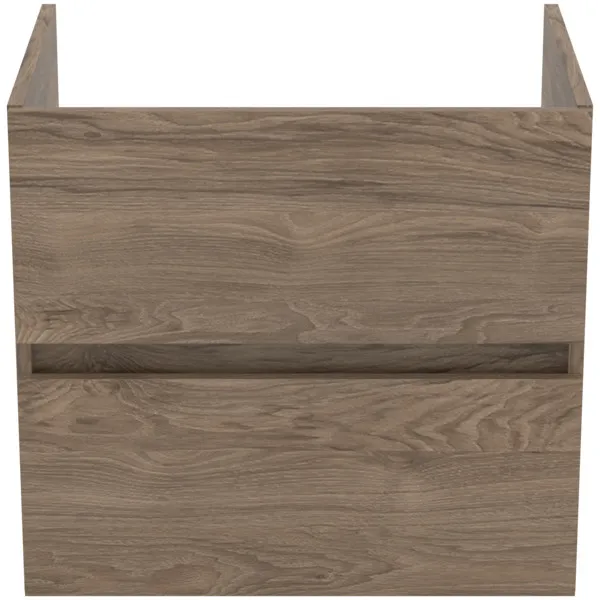 Ideal Standard Waschtischunterschrank „Eurovit+“ 60 × 55 × 44 cm Nussbaum geflammt Ideal Standard Waschtischunterschrank „Eurovit+“ 60 × 55 × 44 cm Nussbaum geflammt