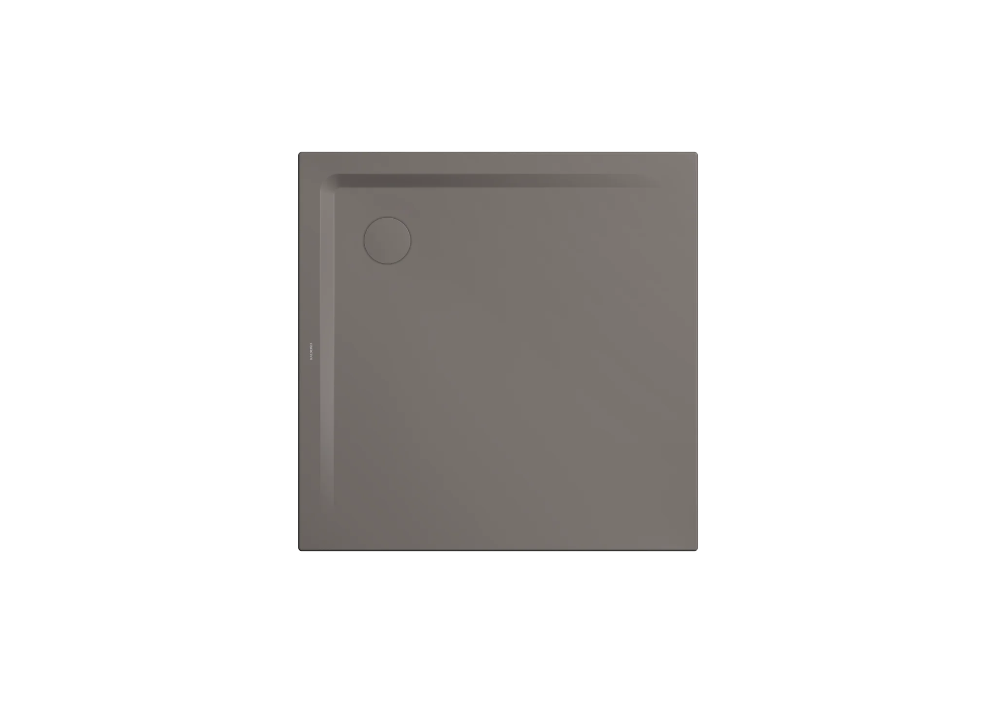 Kaldewei Duschwanne „Superplan“ 120 × 120 cm ohne Oberflächenbeschichtung, ohne Oberflächenveredelung, in warm grey 70
