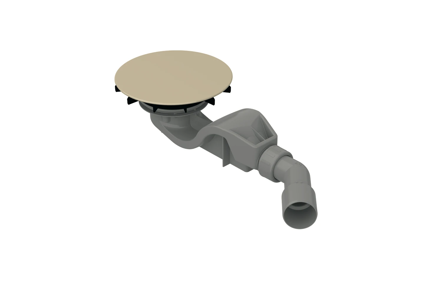 Bette Ablaufgarnitur für Duschwannen „BetteAir“ 50 Modell B525 152 mm in Sand