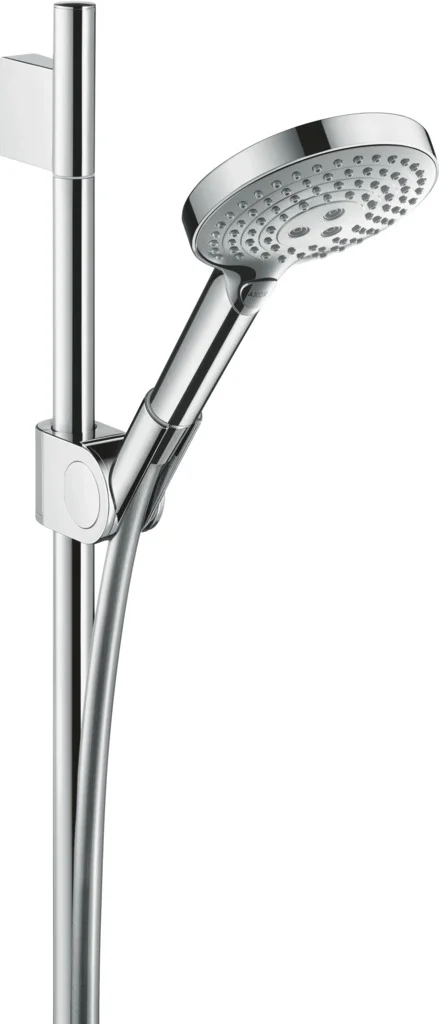 Hansgrohe AXOR Uno Brauseset Chrom, 0,90 m, Handbrause 120 3jet, Rain/RainAir/WhirlAir, QuickClean, verstellbarer Neigungswinkel