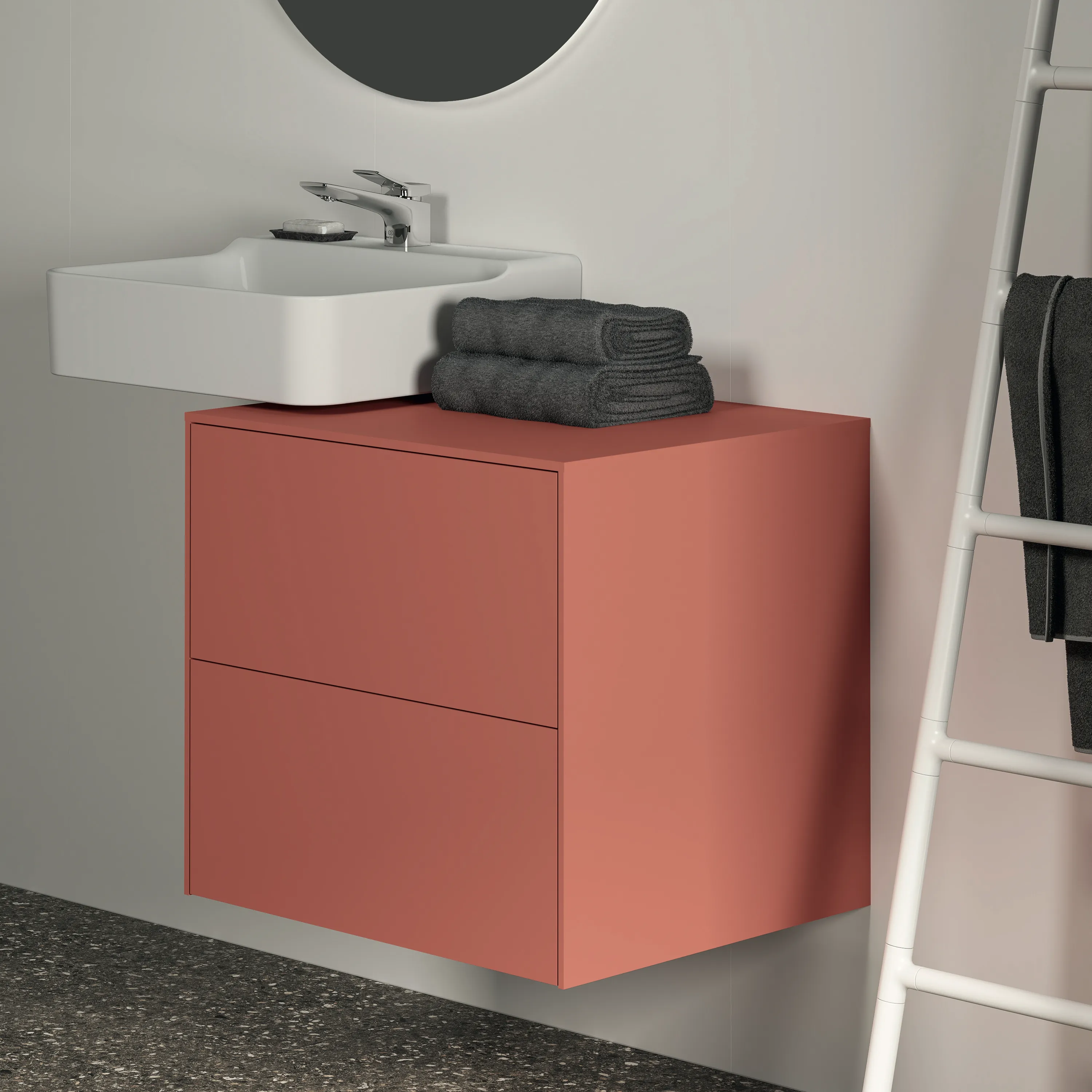 Ideal Standard Waschtischunterschrank Conca, 2 Auszüge, Sunset, 602x505x550 mm Ideal Standard Waschtischunterschrank Conca, 2 Auszüge, Sunset, 602x505x550 mm